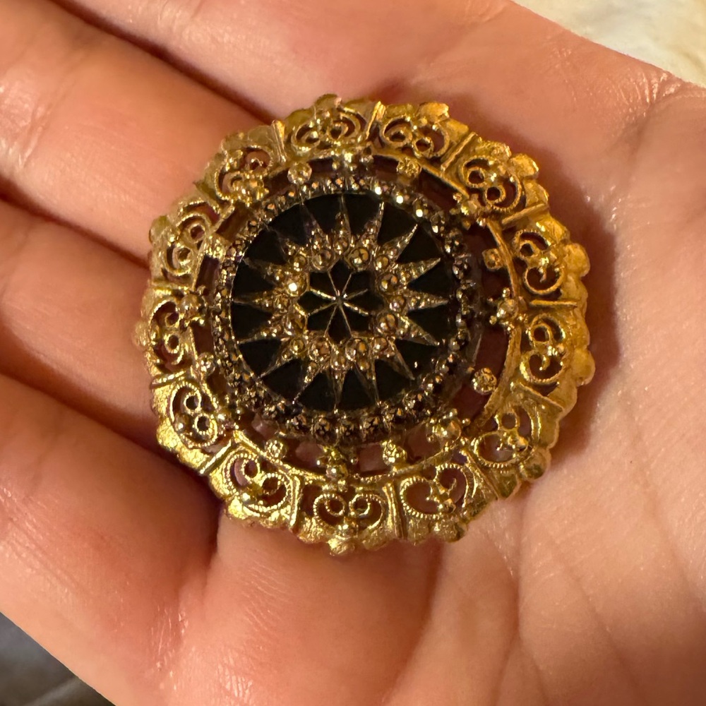 VTG Mourning Brooch - Picture 6 of 7
